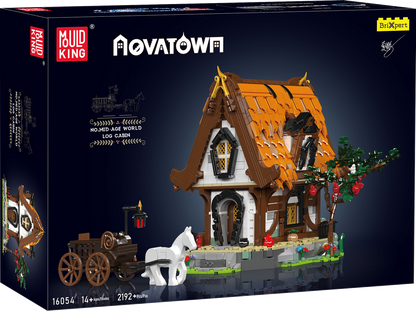 Mould King 16054 Medieval World Log Cabin With Lightning Building Toy Set | 2192 PCS