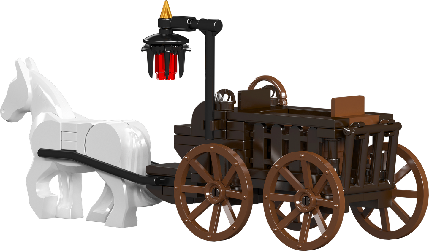 Mould King 16054 Medieval World Log Cabin With Lightning Building Toy Set | 2192 PCS