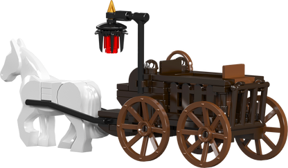 Mould King 16054 Medieval World Log Cabin With Lightning Building Toy Set | 2192 PCS