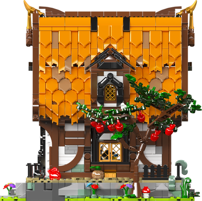 Mould King 16054 Medieval World Log Cabin With Lightning Building Toy Set | 2192 PCS