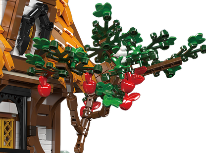 Mould King 16054 Medieval World Log Cabin With Lightning Building Toy Set | 2192 PCS