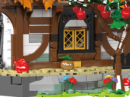 Mould King 16054 Medieval World Log Cabin With Lightning Building Toy Set | 2192 PCS