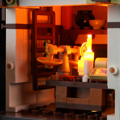 Lumibricks F9024 Medieval Apothecary Shop Building Toy Set | 1470 PCS