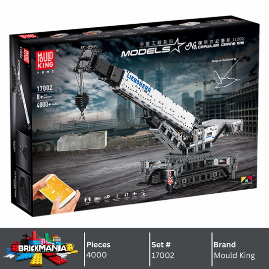 Mould King 17002 Crawler Crane 11200 Building Toy Set | 4000 PCS