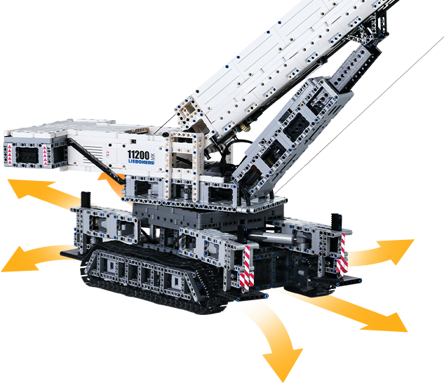 Mould King 17002 Crawler Crane 11200 Building Toy Set | 4000 PCS