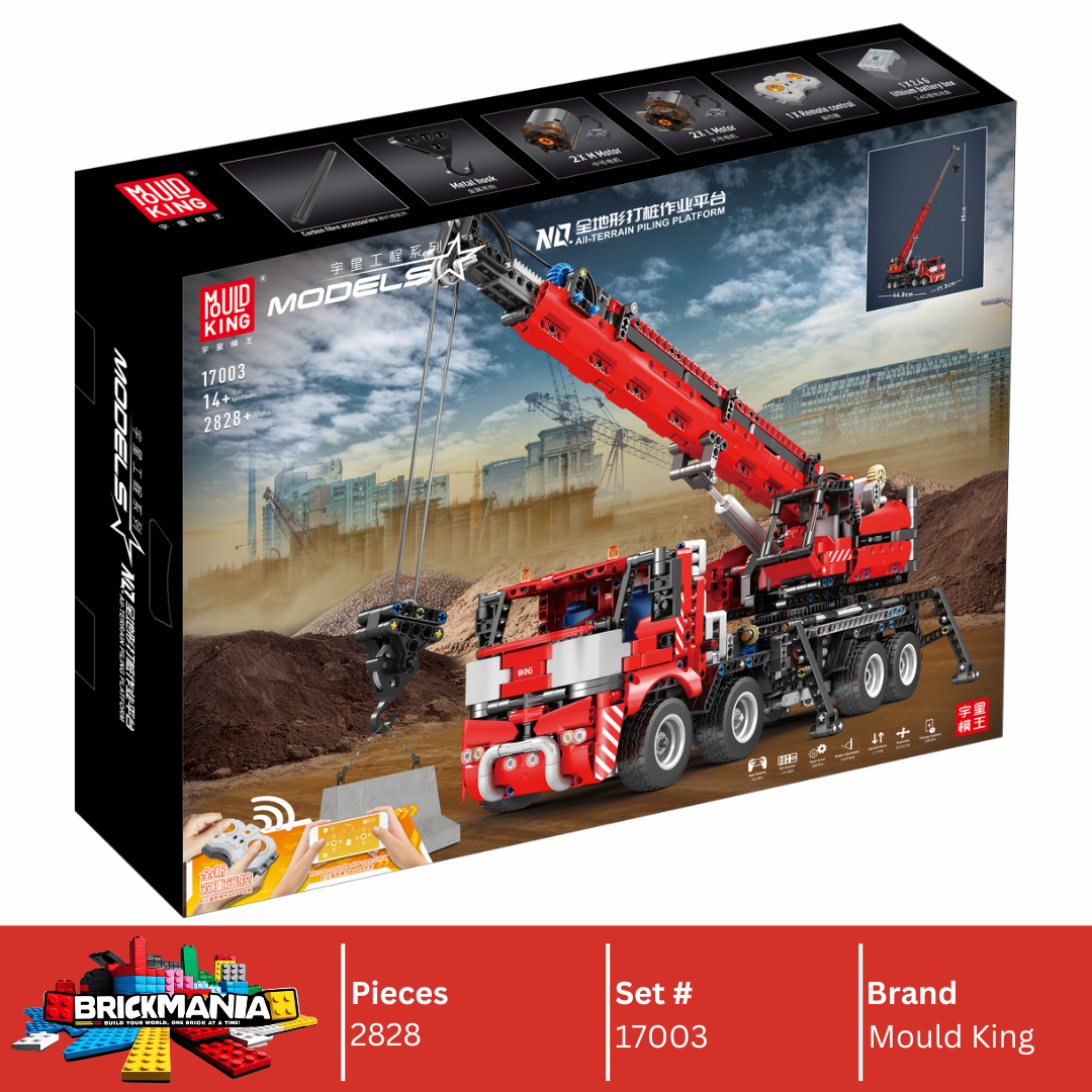 Mould King 17003 All-Terrain Piling Platform Building Toy Set | 2,828 PCS