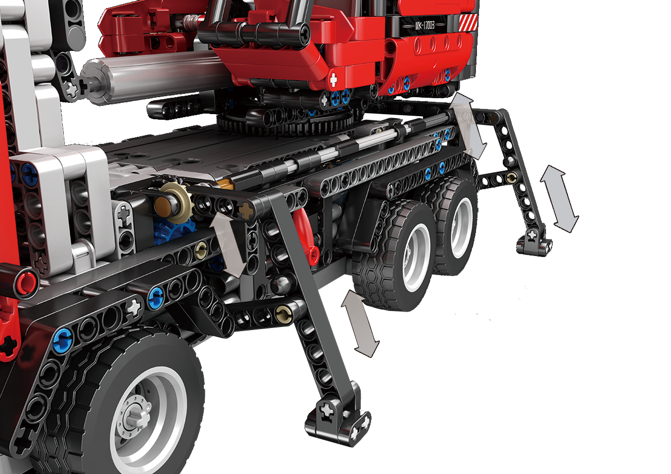 Mould King 17003 All-Terrain Piling Platform Building Toy Set | 2,828 PCS