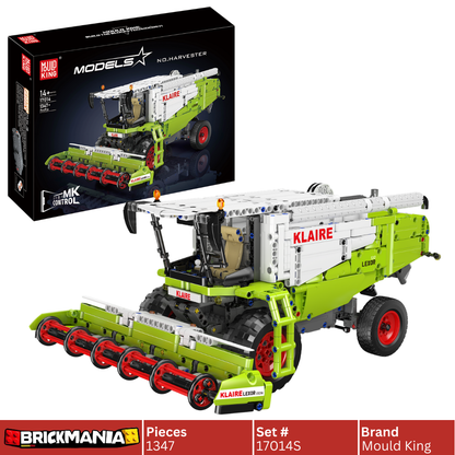 Mould King 17014S Remote Controlled KLAIRE LEXOR Harvester Building Toy Set | 1347 PCS