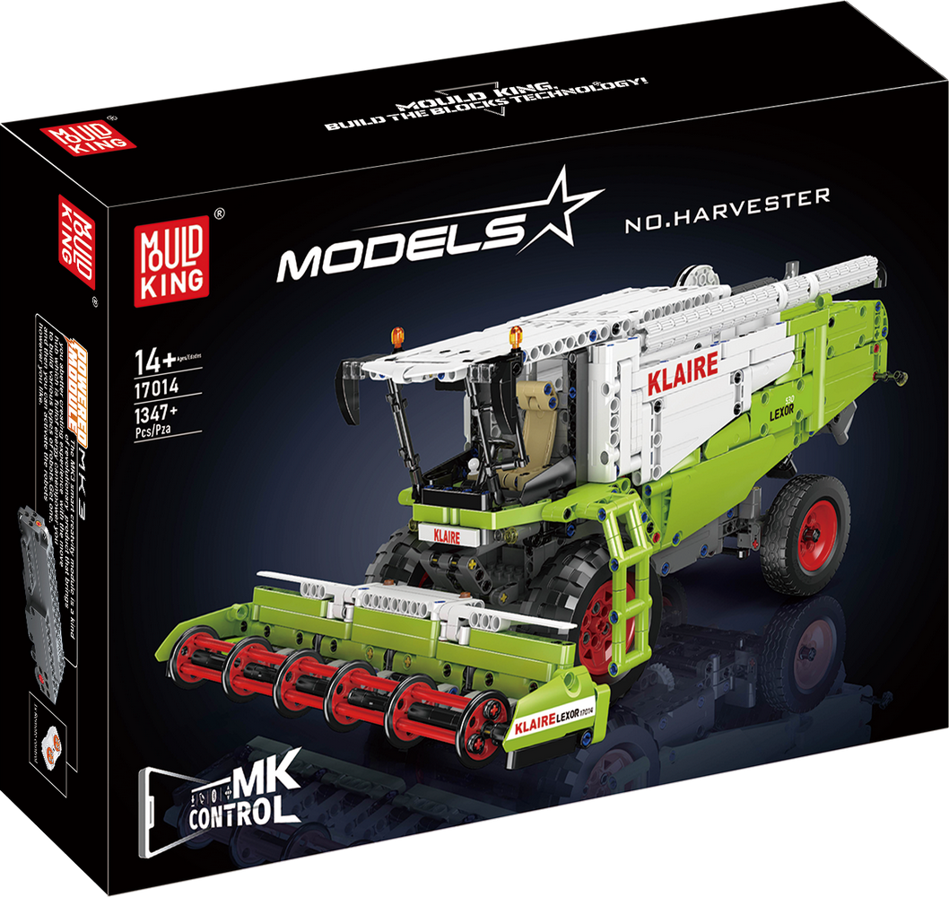 Mould King 17014S Remote Controlled KLAIRE LEXOR Harvester Building Toy Set | 1347 PCS
