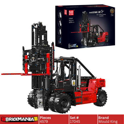 Mould King 17045 Remote Controlled Heavy-Duty Forklift Red Building Toy Set | 4579 PCS