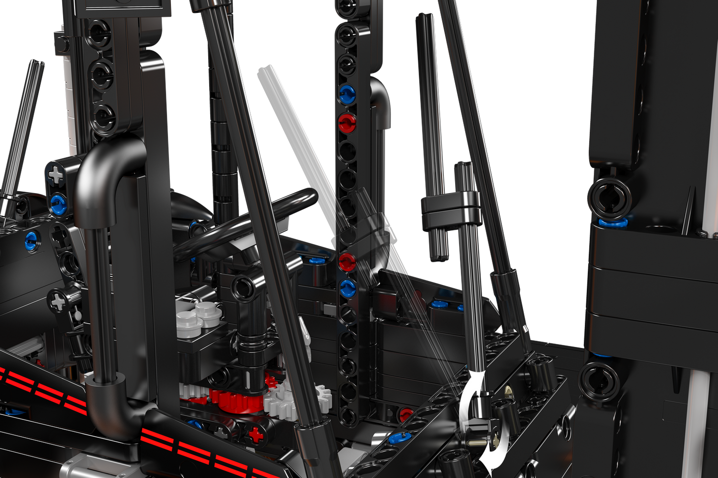 Mould King 17045 Remote Controlled Heavy-Duty Forklift Red Building Toy Set | 4579 PCS