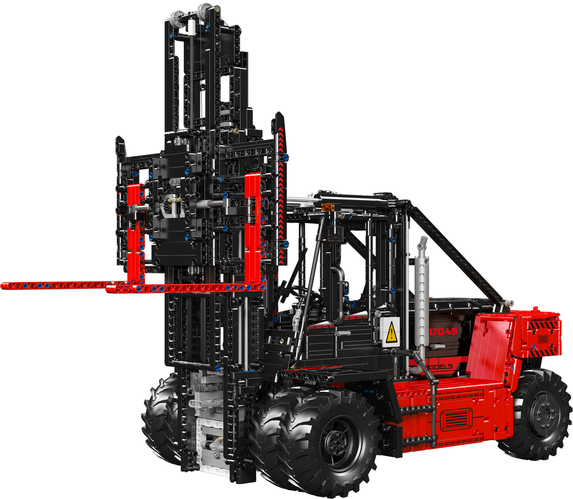 Mould King 17045 Remote Controlled Heavy-Duty Forklift Red Building Toy Set | 4579 PCS