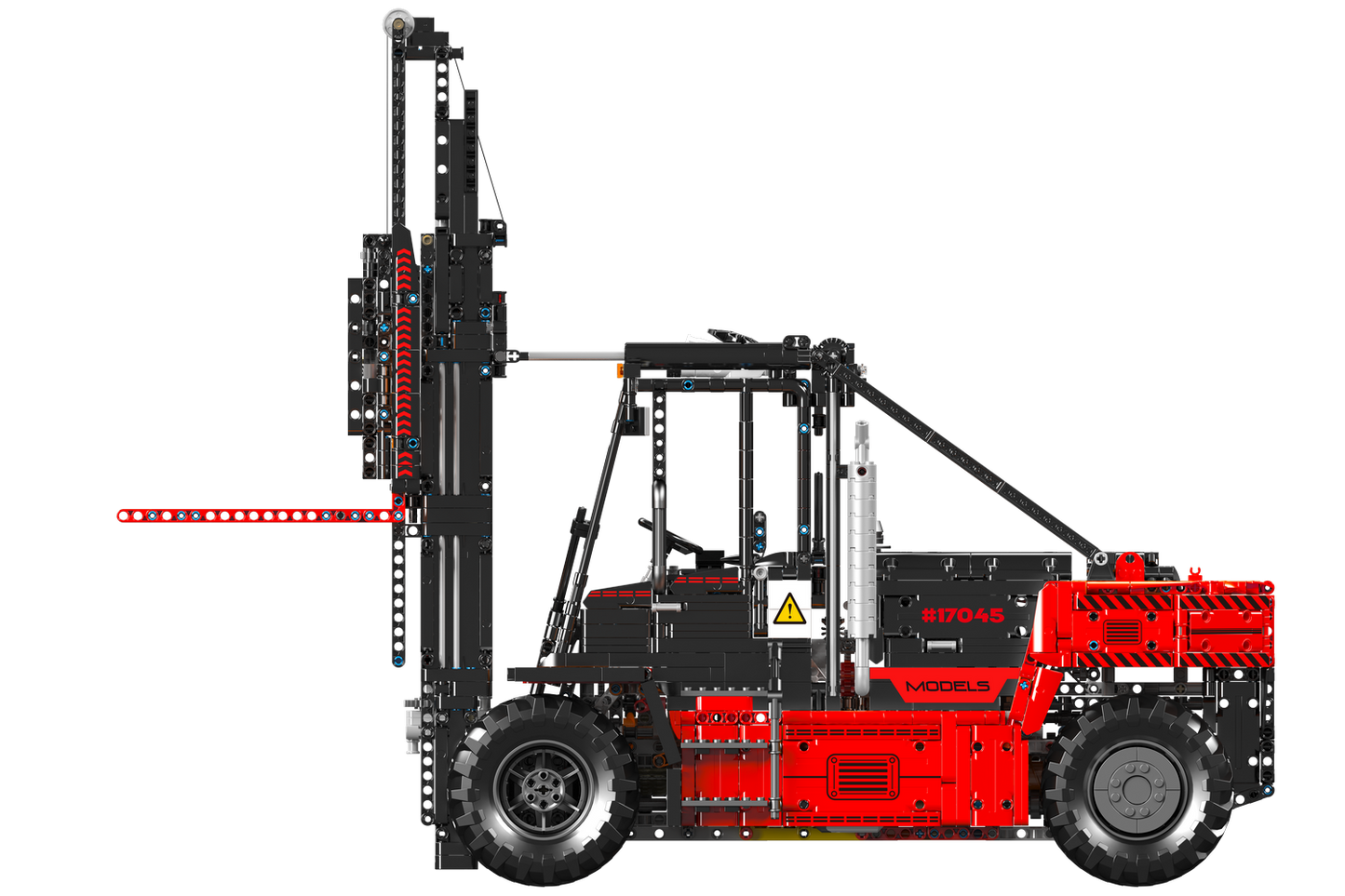 Mould King 17045 Remote Controlled Heavy-Duty Forklift Red Building Toy Set | 4579 PCS