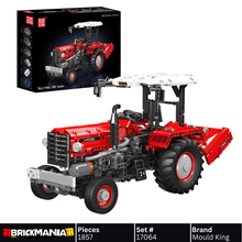Mould King 17064 Remote Controlled Agricultural Tractor Building Toy Set | 1857 PCS