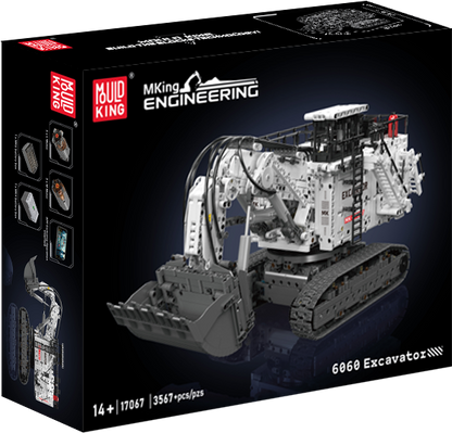 Mould King 17067 Remote Controlled 6060 Mining Excavator Building Toy Set | 3567 PCS