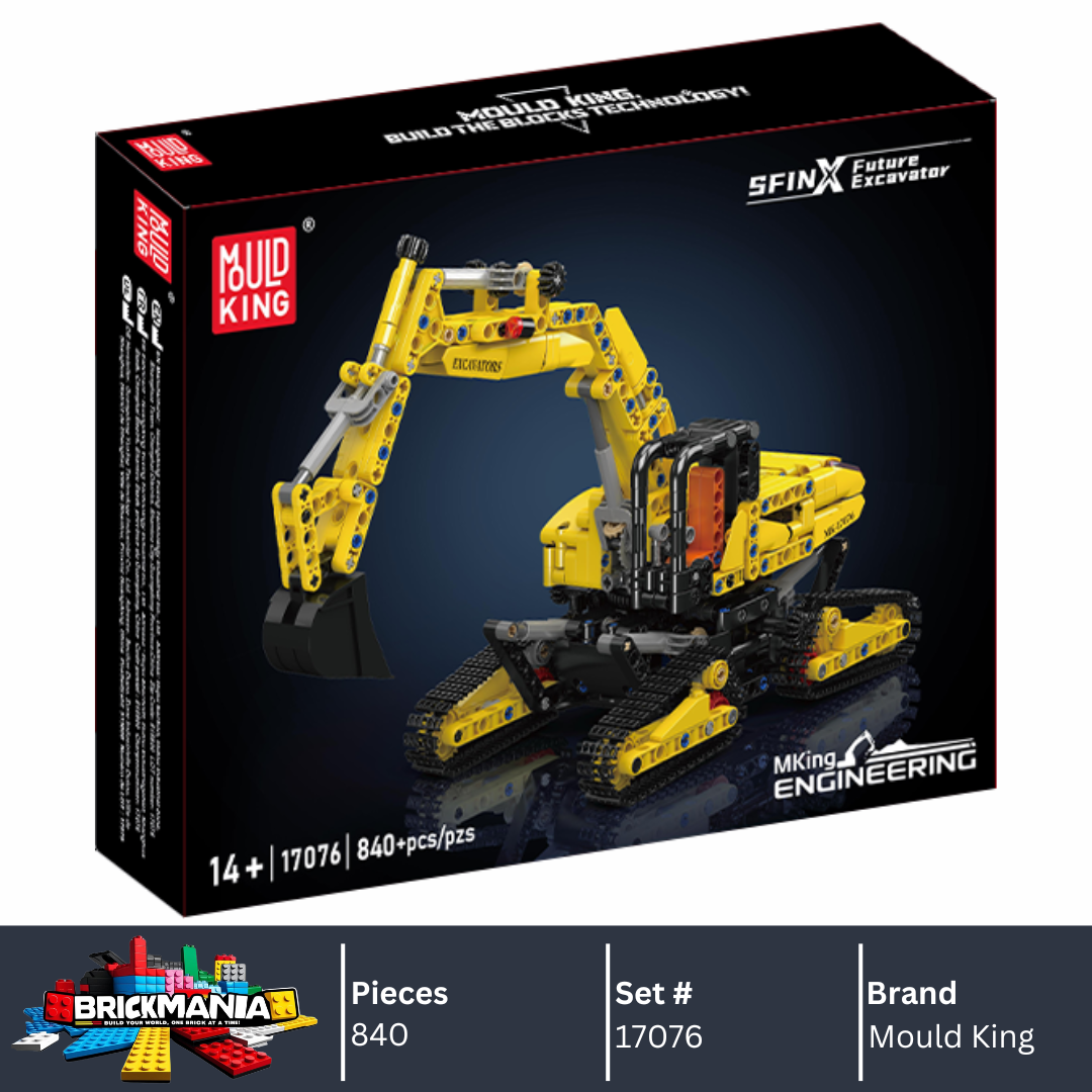 Mould King 17076 SFINX Future Excavator Building Toy Set | 840 PCS