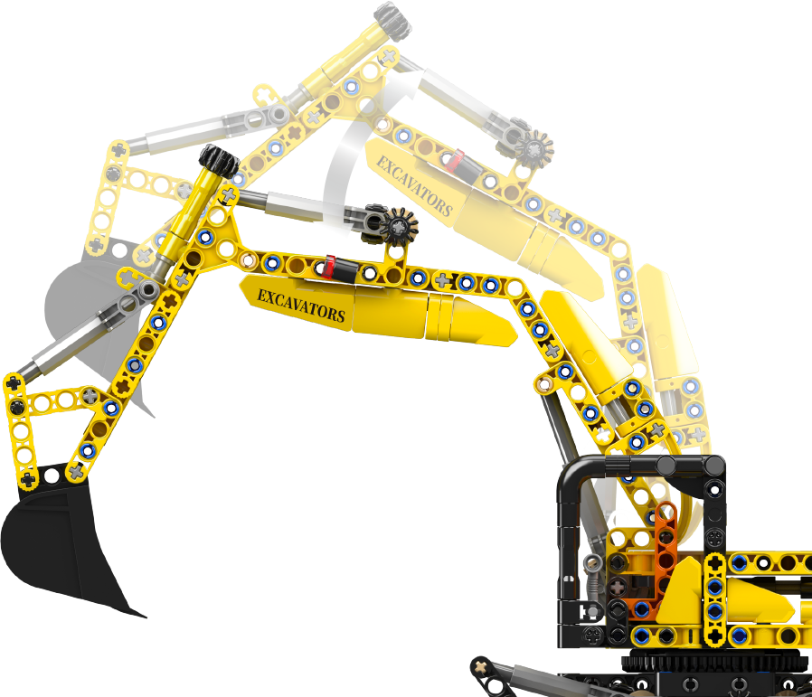 Mould King 17076 SFINX Future Excavator Building Toy Set | 840 PCS