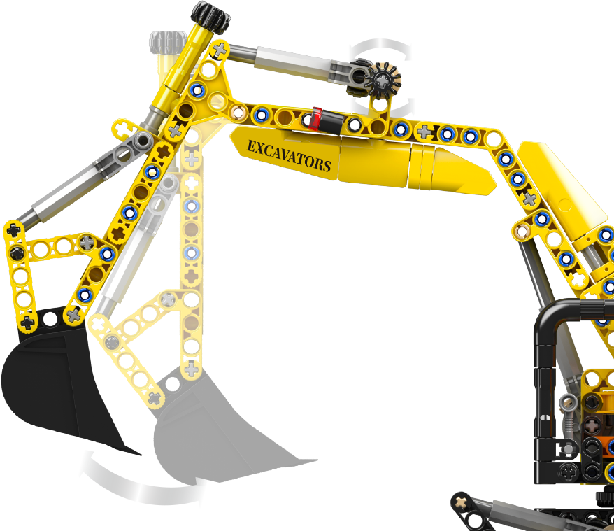 Mould King 17076 SFINX Future Excavator Building Toy Set | 840 PCS