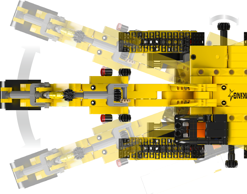 Mould King 17076 SFINX Future Excavator Building Toy Set | 840 PCS