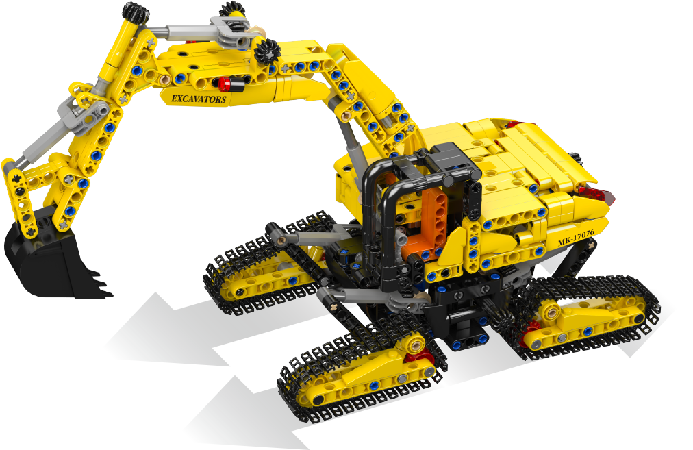 Mould King 17076 SFINX Future Excavator Building Toy Set | 840 PCS