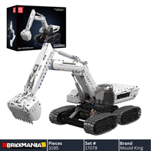 Mould King 17079 Remote Controlled All-Terrain Crawler Sci-Fi Excavator Building Toy Set | 3195 PCS