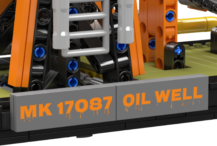 Mould King 17087 Electric Oil Well Building Toy Set | 840 PCS