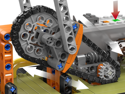 Mould King 17087 Electric Oil Well Building Toy Set | 840 PCS