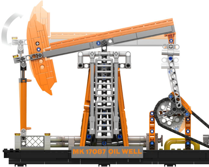 Mould King 17087 Electric Oil Well Building Toy Set | 840 PCS
