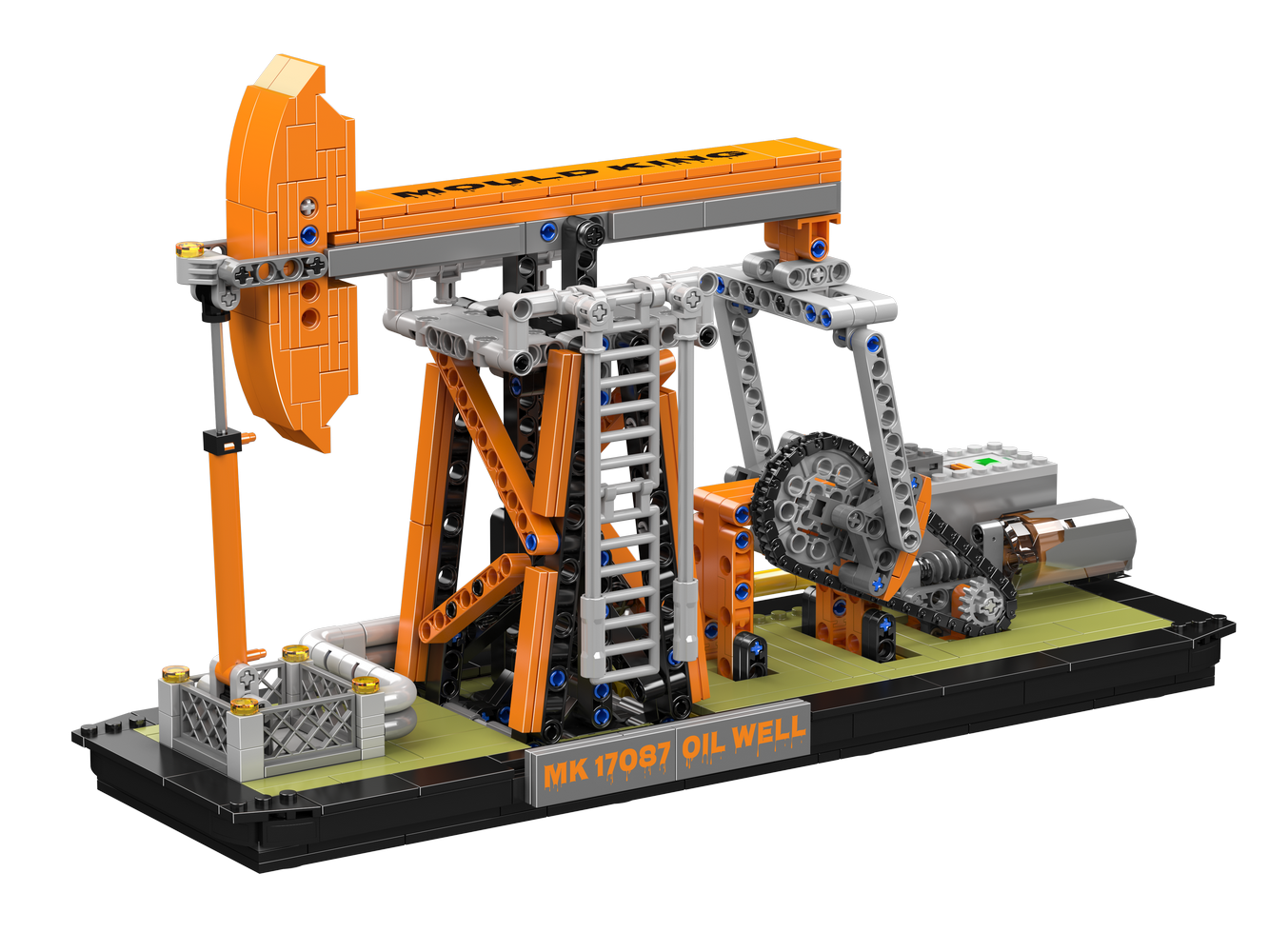 Mould King 17087 Electric Oil Well Building Toy Set | 840 PCS