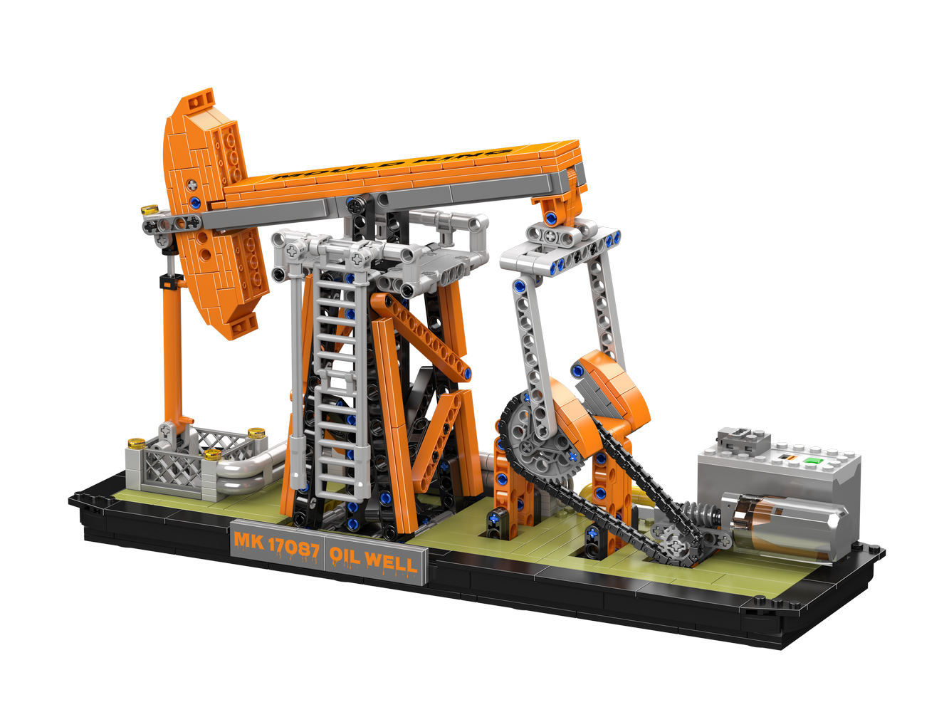 Mould King 17087 Electric Oil Well Building Toy Set | 840 PCS