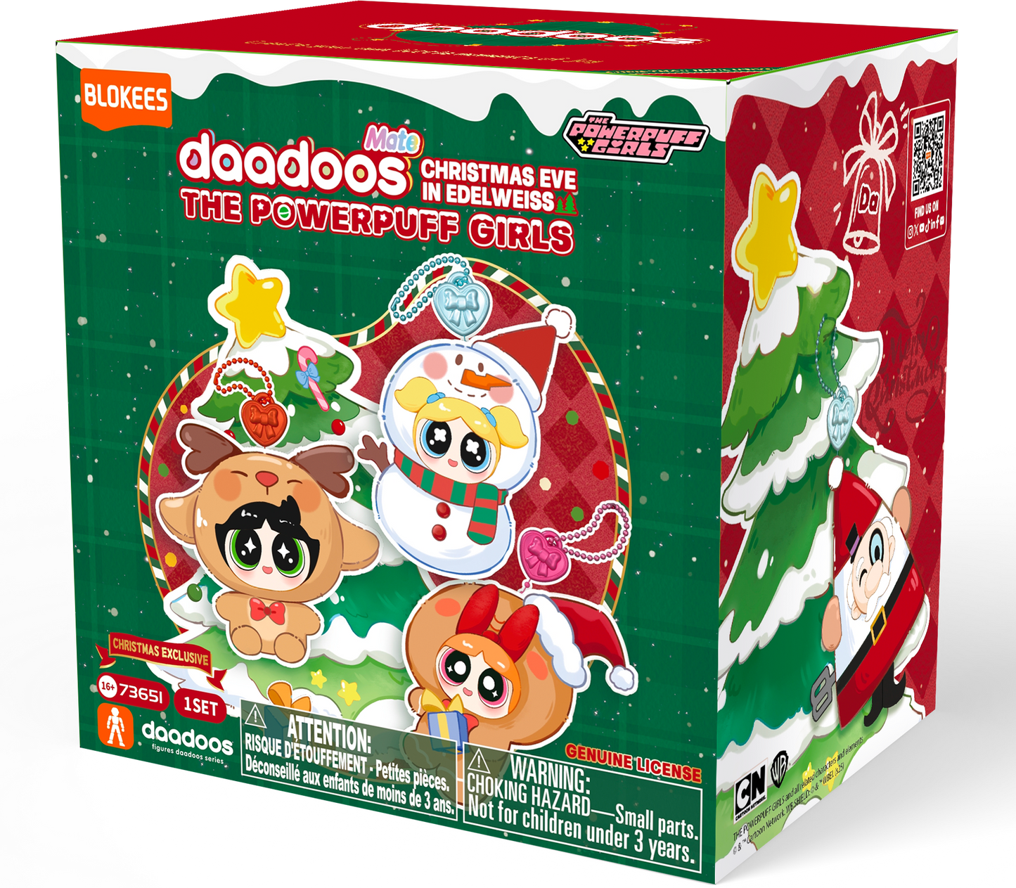 Blokees Powerpuff Girls 73651 Daadoos Mate Series 01 Christmas Eve in Snowflake Hollow