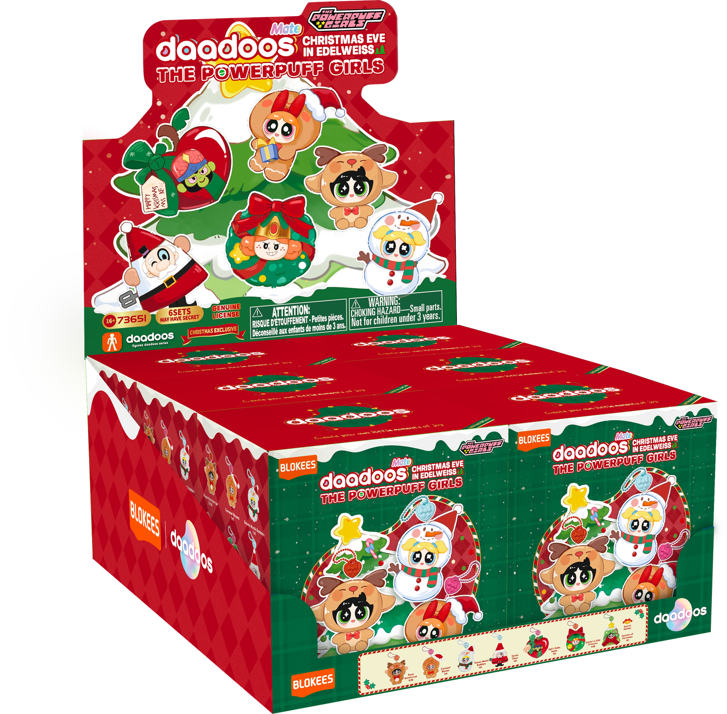 Blokees Powerpuff Girls 73651 Daadoos Mate Series 01 Christmas Eve in Snowflake Hollow