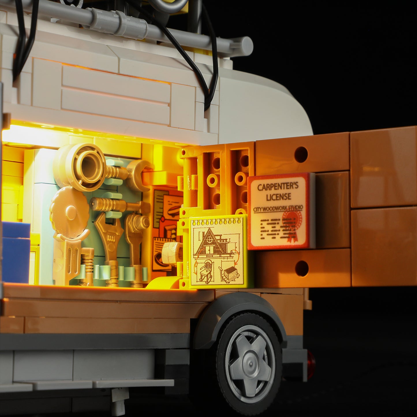 Lumibricks F9030 Carpentry Van Building Toy Set | 496 PCS