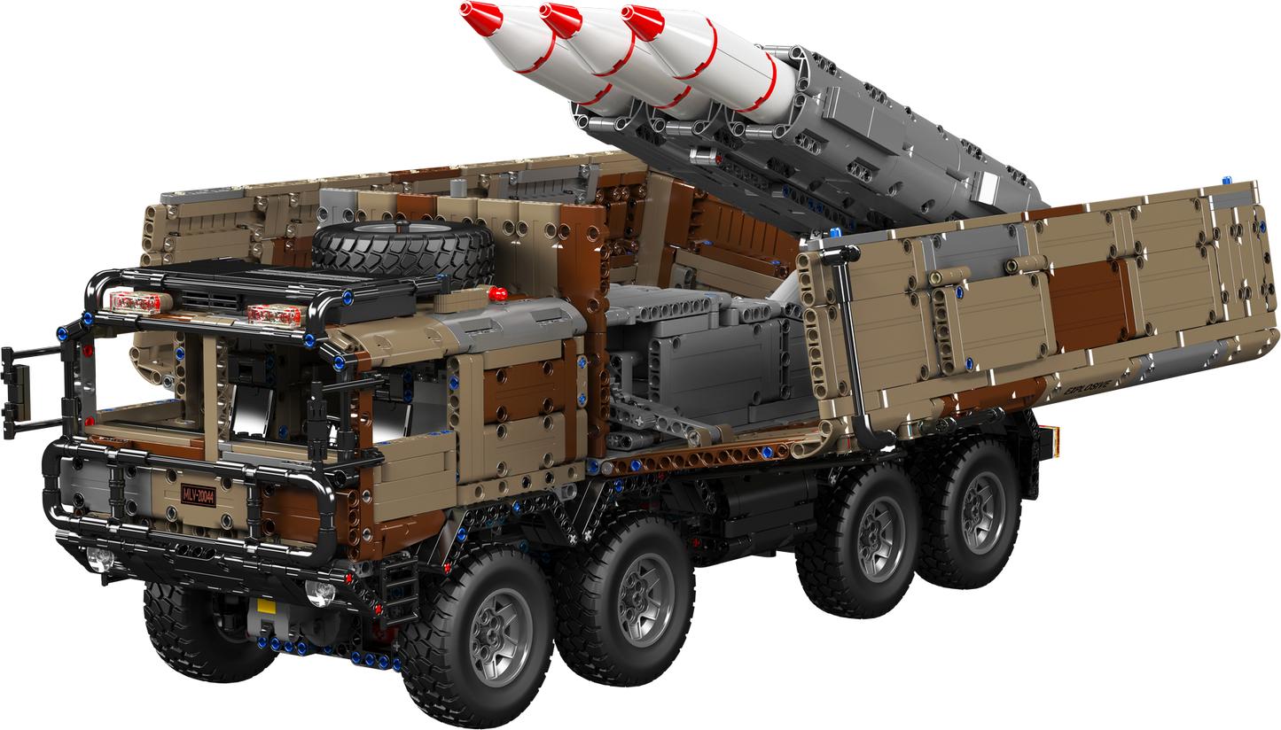 Mould King 20044 Military 8x4 RC Missile Truck Building Toy Set | 3594 PCS