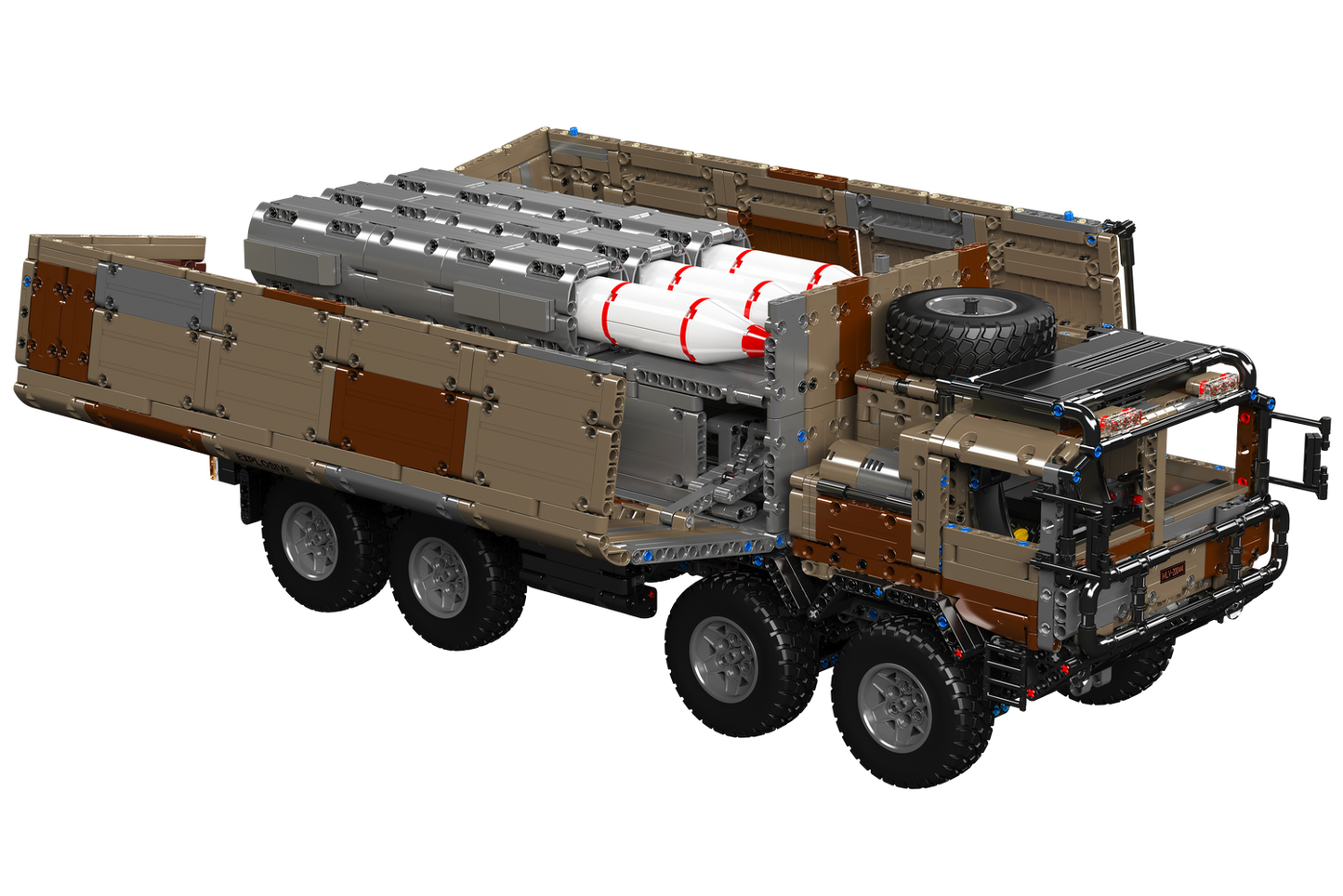 Mould King 20044 Military 8x4 RC Missile Truck Building Toy Set | 3594 PCS