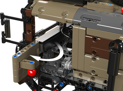 Mould King 20044 Military 8x4 RC Missile Truck Building Toy Set | 3594 PCS