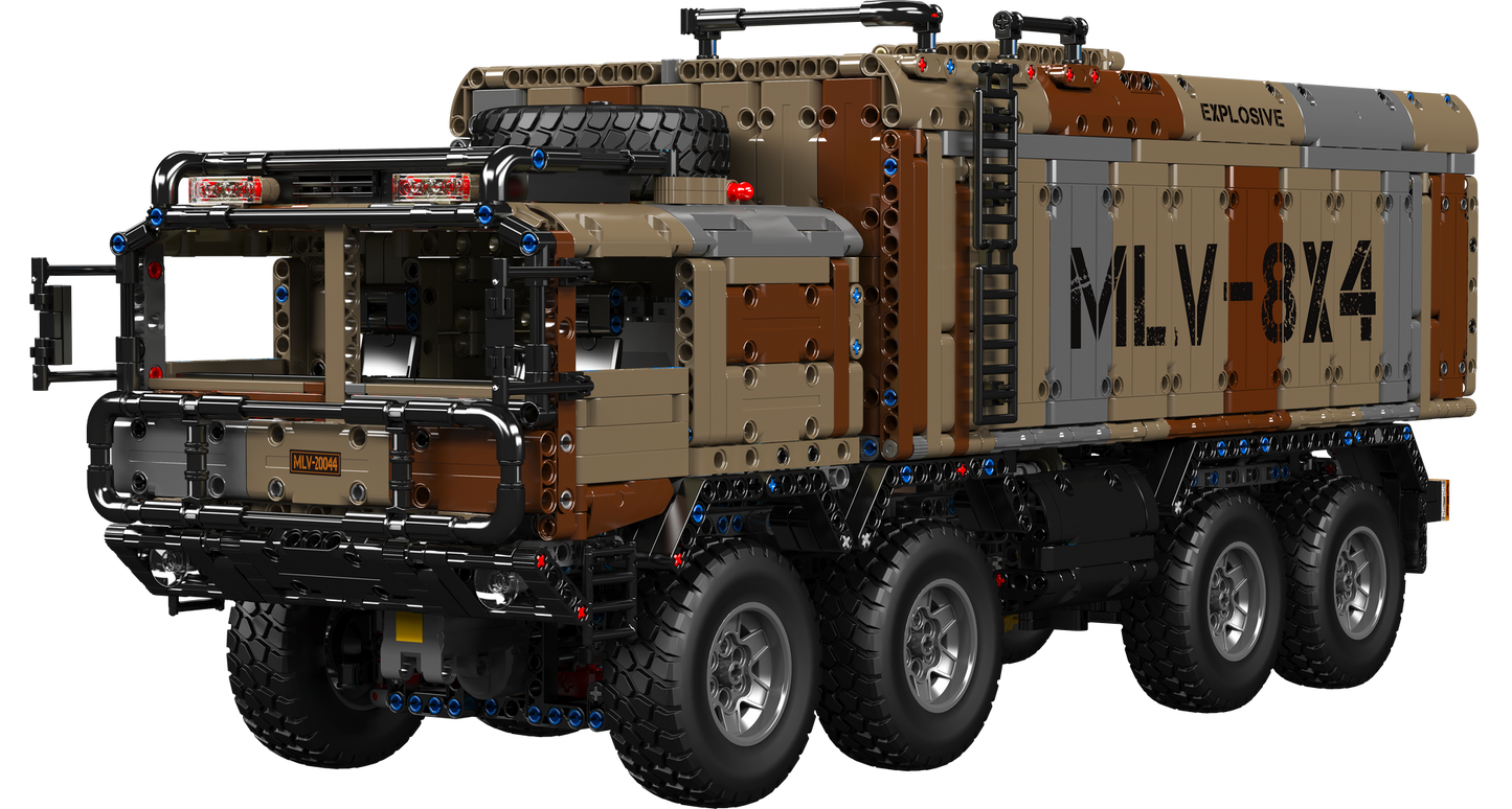 Mould King 20044 Military 8x4 RC Missile Truck Building Toy Set | 3594 PCS