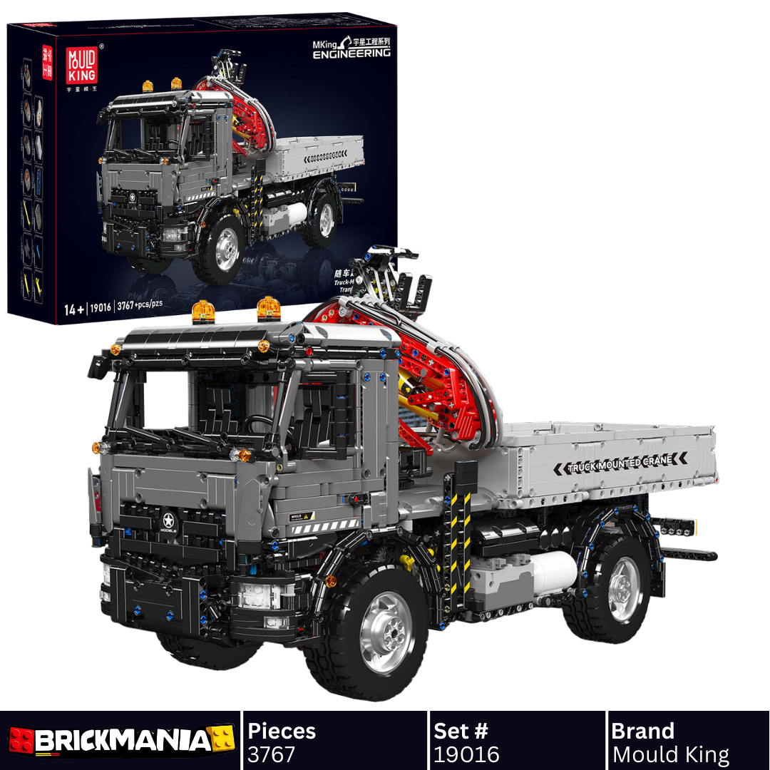 Mould King 19016 Remote Controlled Crane Truck Building Toy Set | 3767 PCS