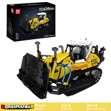 Mould King 19019 PR756 Bulldozer Building Toy Set | 1200 PCS