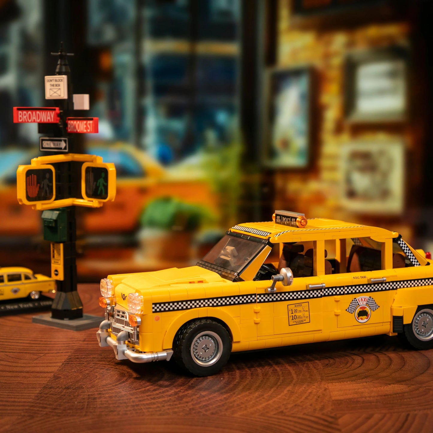 Pantasy 85017 Retro Collection New York Yellow Cab Building Toy Set | 1601 PCS