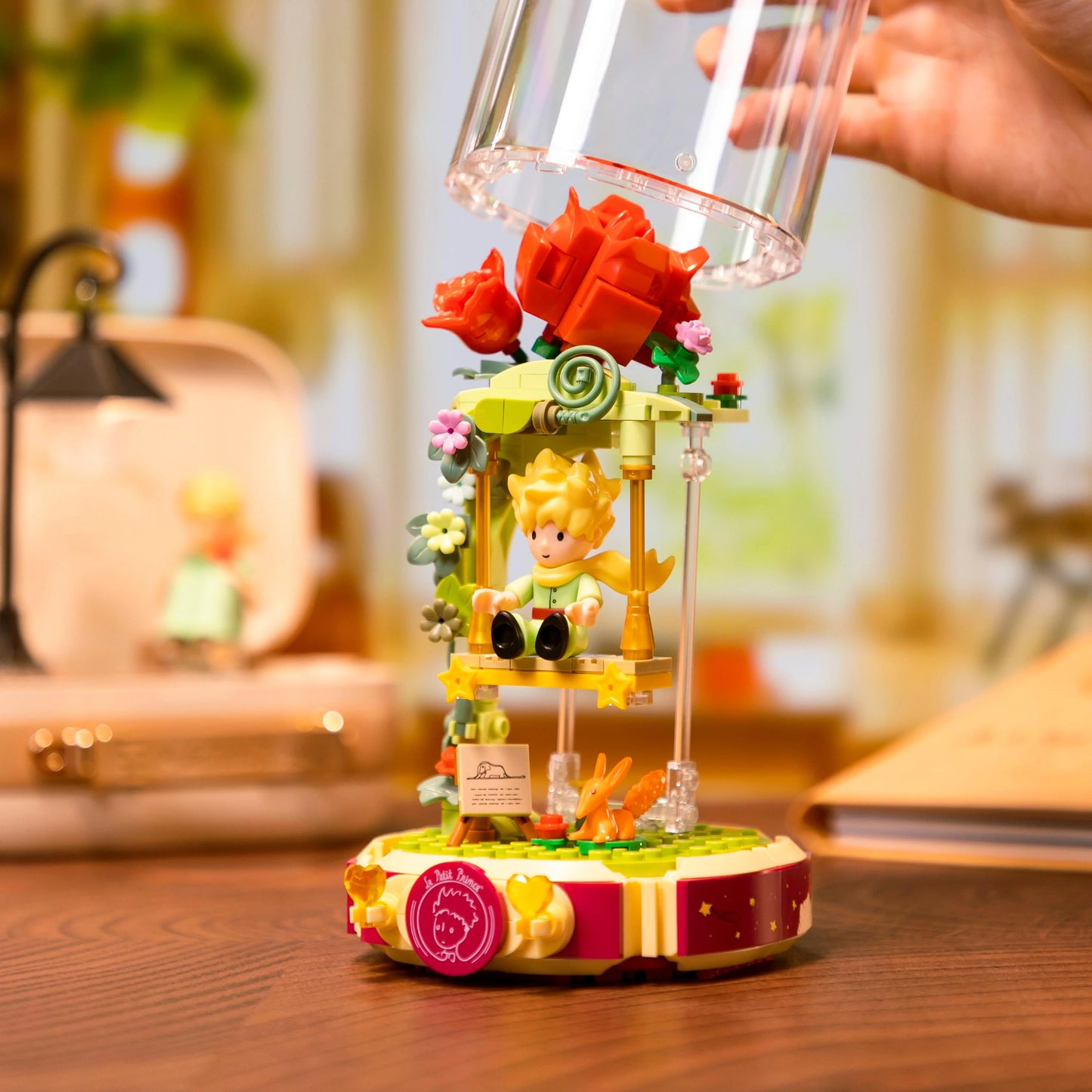 Pantasy 86322 Le Petit Prince Rose Swing Building Toy Set | 234 PCS