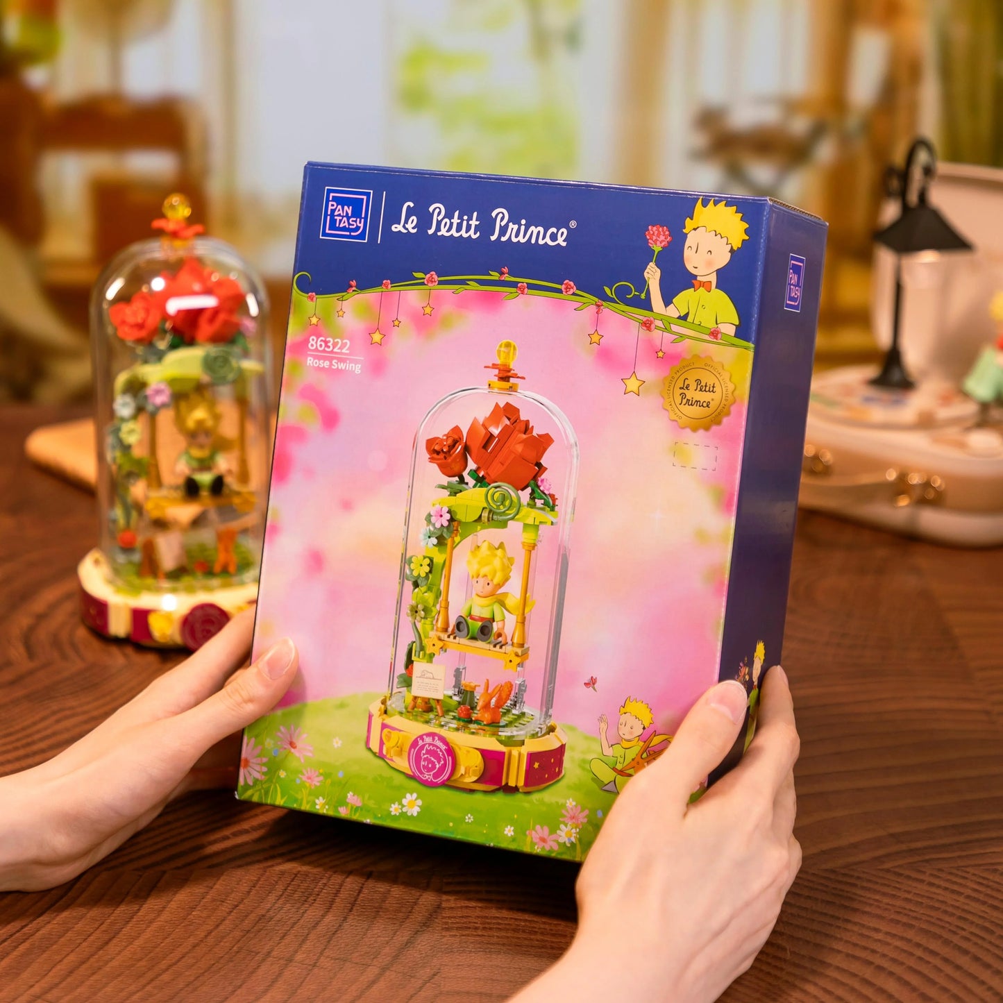 Pantasy 86322 Le Petit Prince Rose Swing Building Toy Set | 234 PCS