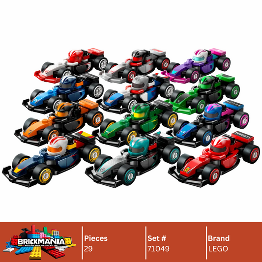 LEGO 71049 Minifigures F1® Collectible Race Cars | 29 PCS