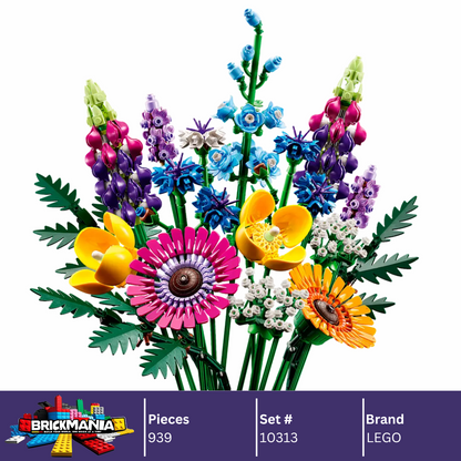 LEGO 10313 Botanicals Wildflower Bouquet | 939 PCS