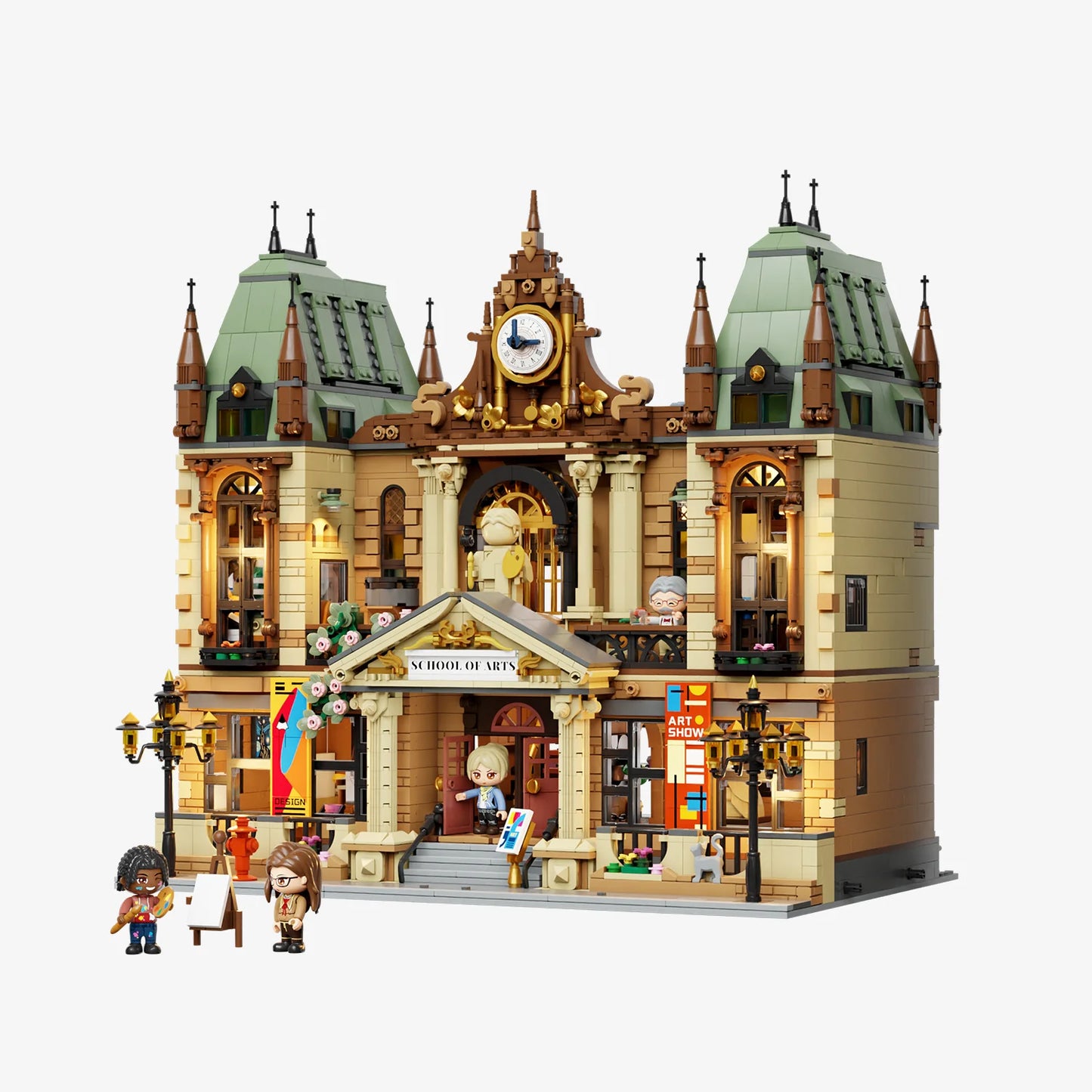 Pantasy 85036 Modular Building School of Arts Building Toy Set | 3463 PCS
