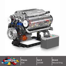 Mould King 10088 Motorized V8 Engine Building Toy Set | 535 PCS