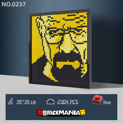 N0237 Walter White Mosaic Wall Art | 2304 PCS
