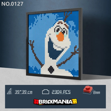 N0127 Olaf Frozen Mosaic Wall Art | 2304 PCS