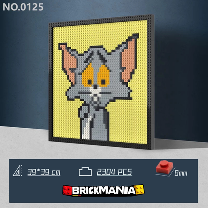 N0125 Tom Mosaic Wall Art | 2304 PCS