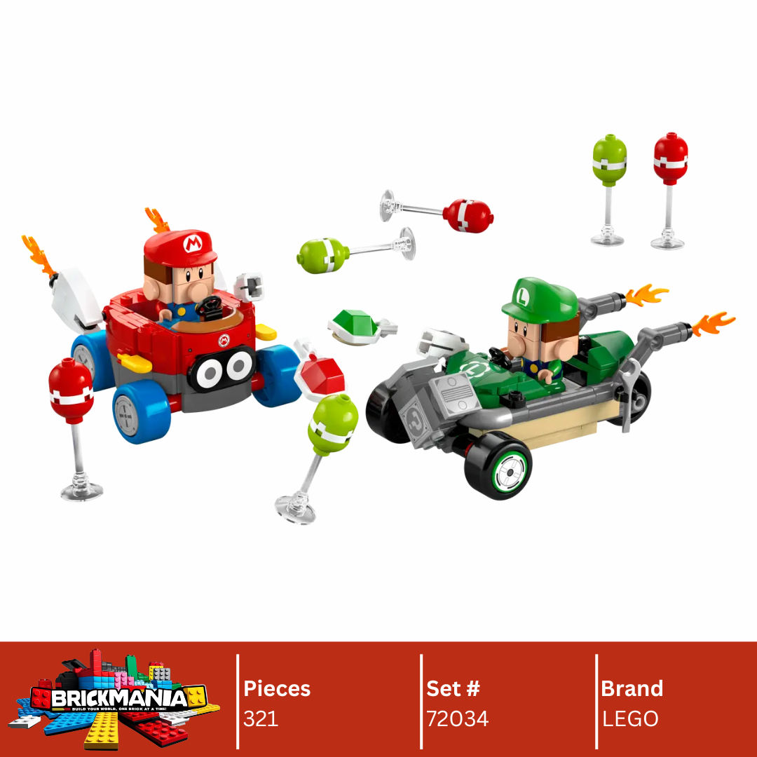 LEGO 72034 Mario Kart™ – Baby Mario vs. Baby Luigi | 321 PCS